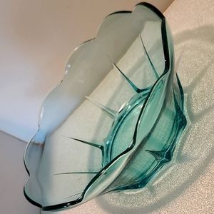 Vintage Anchor Hocking‎ Swedish teal candy bowl perfect!